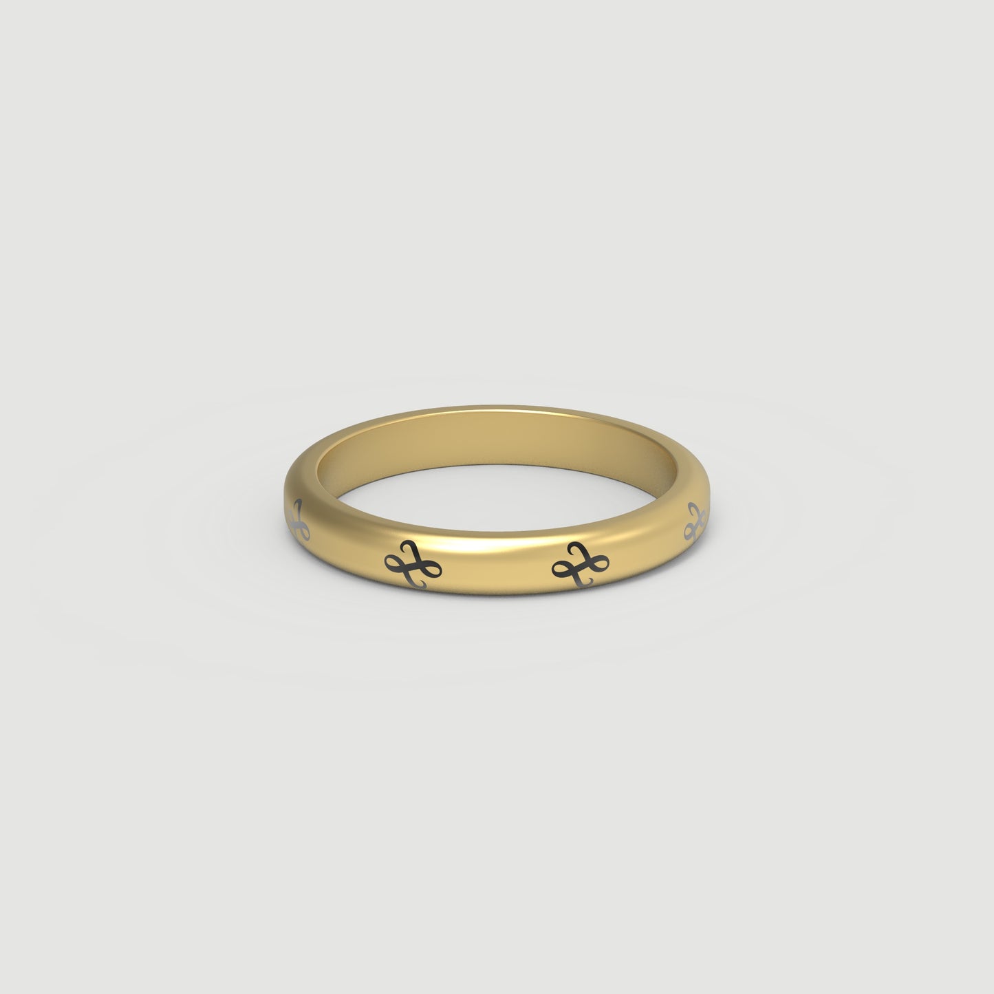 Emblem Gold Ring Slim