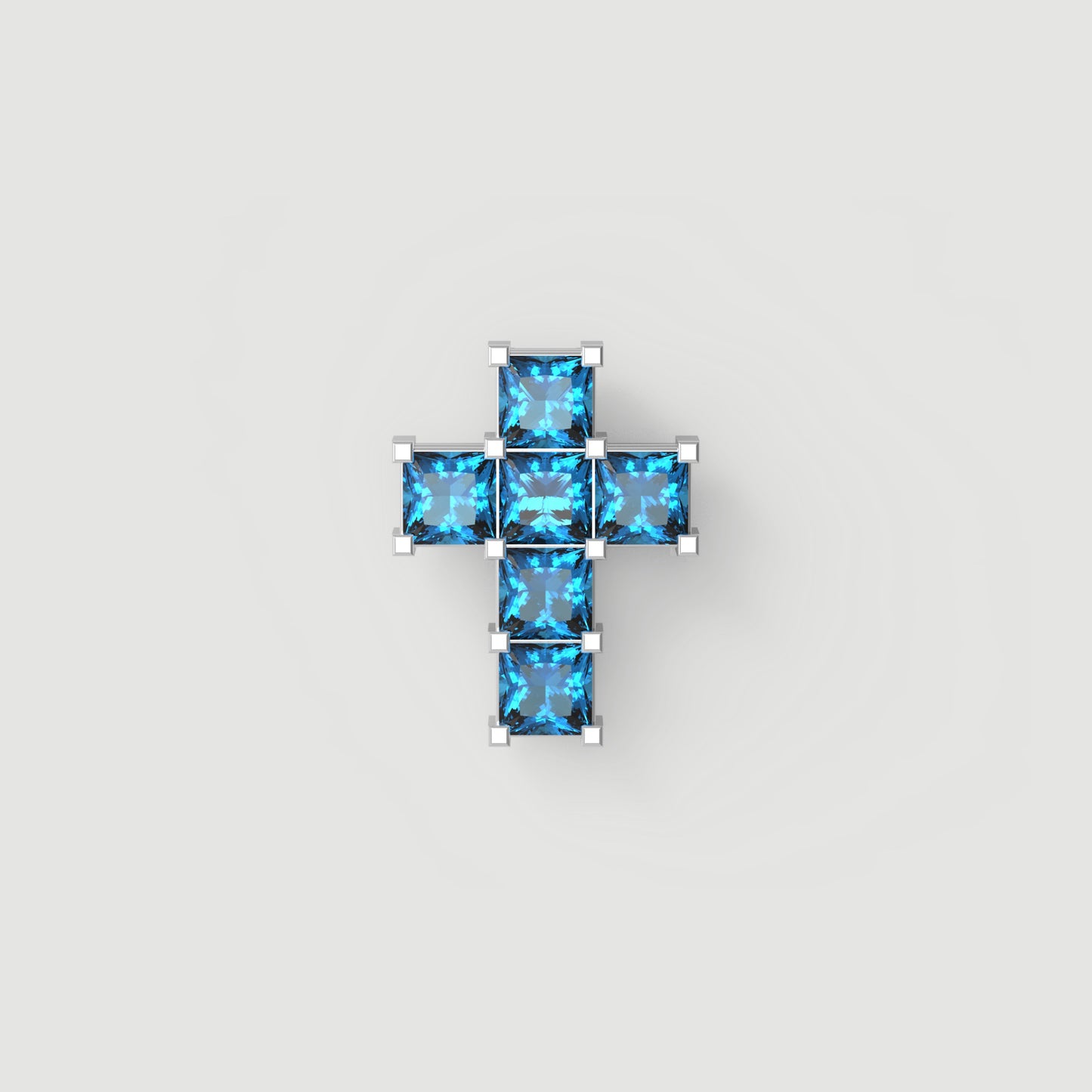 Princess Aquamarine Cross