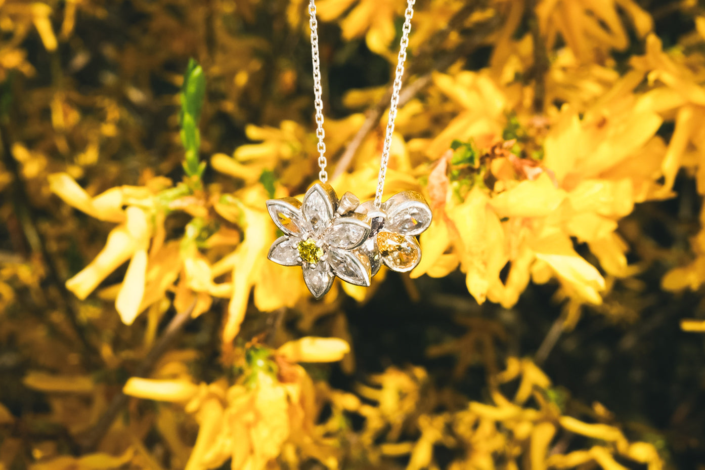 EDELWEISS SILVER PENDANT