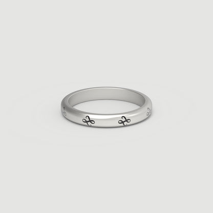 Emblem Silver Ring Slim